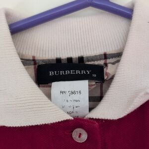 Burberry Girls Red Polo Tennis Dress Size 10